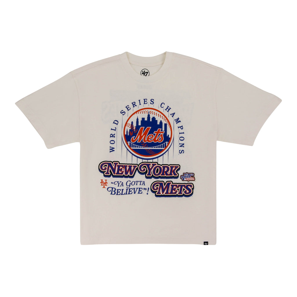 New York Mets 1986 Champs Off-White '47 T-Shirt