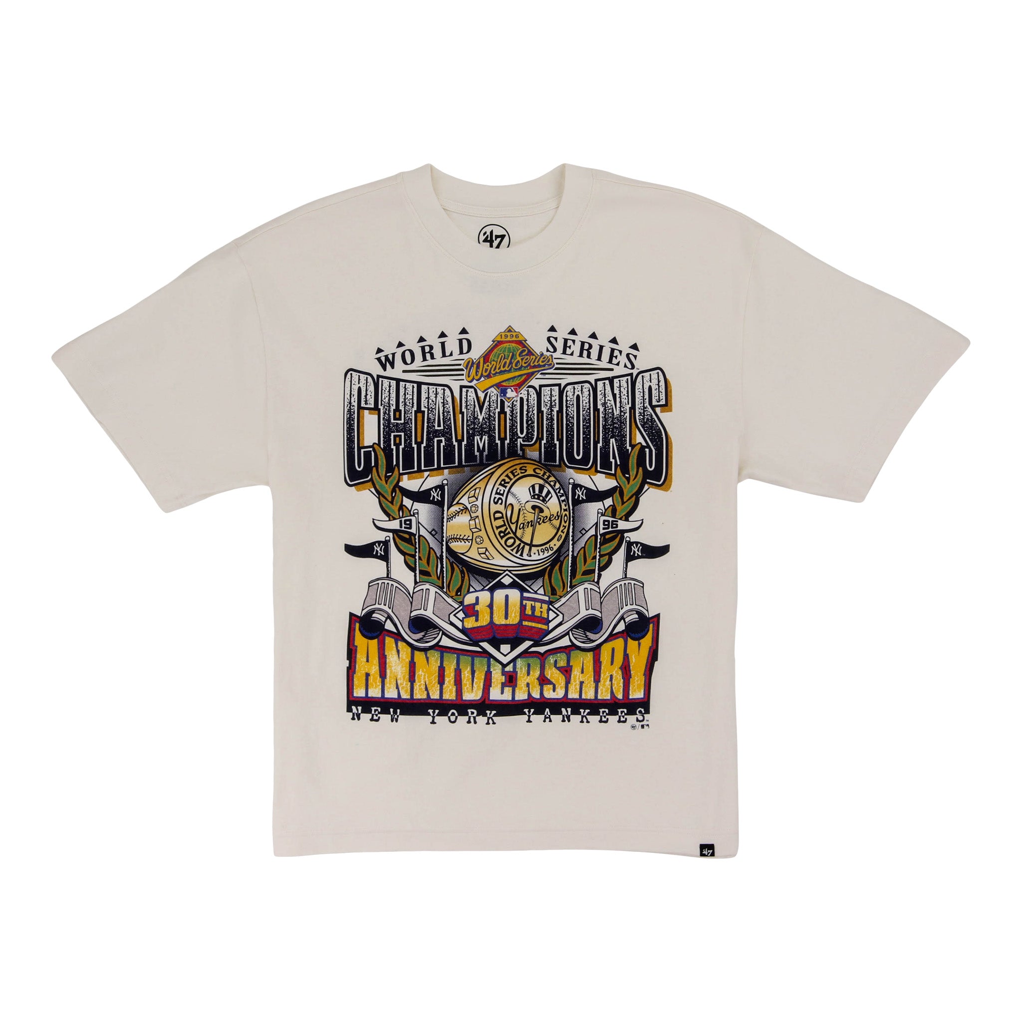 New York Yankees 1996 Champs Off-White '47 T-Shirt