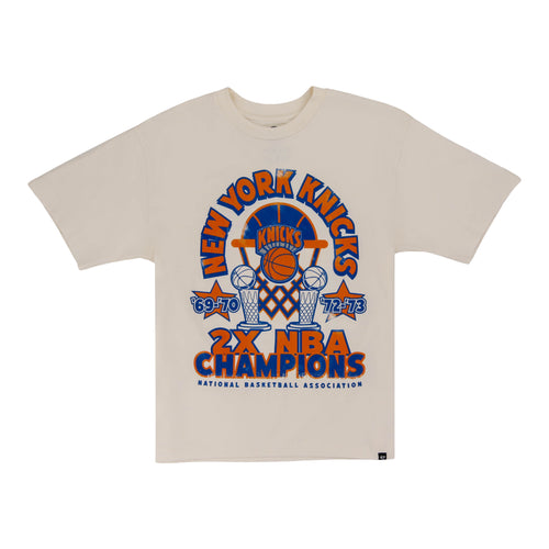 New York Knicks 2-Time Champs Off-White '47 T-Shirt