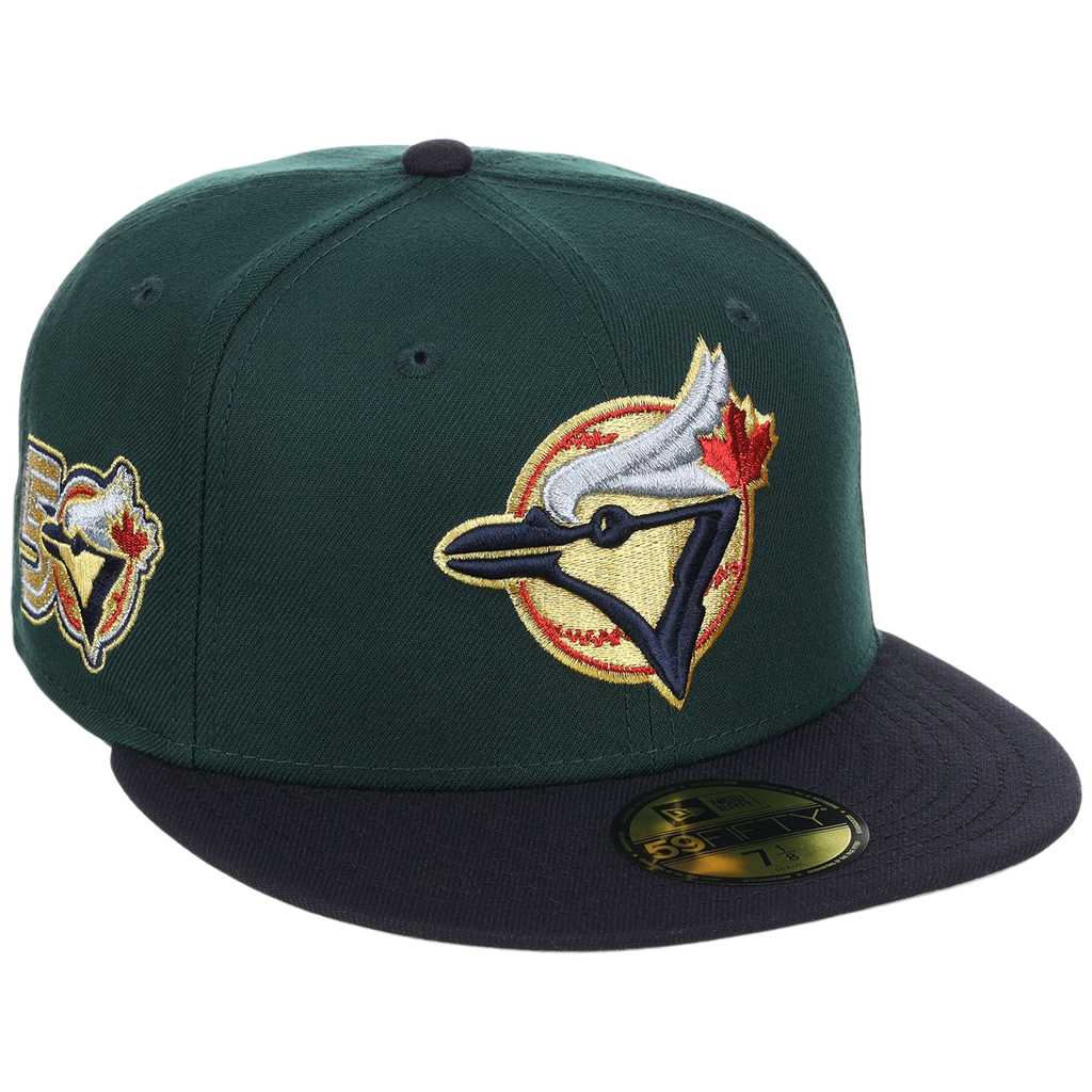 Toronto Blue Jays Toronto 50th Anniversary New Era 59FIFTY (Dark Green/Navy)