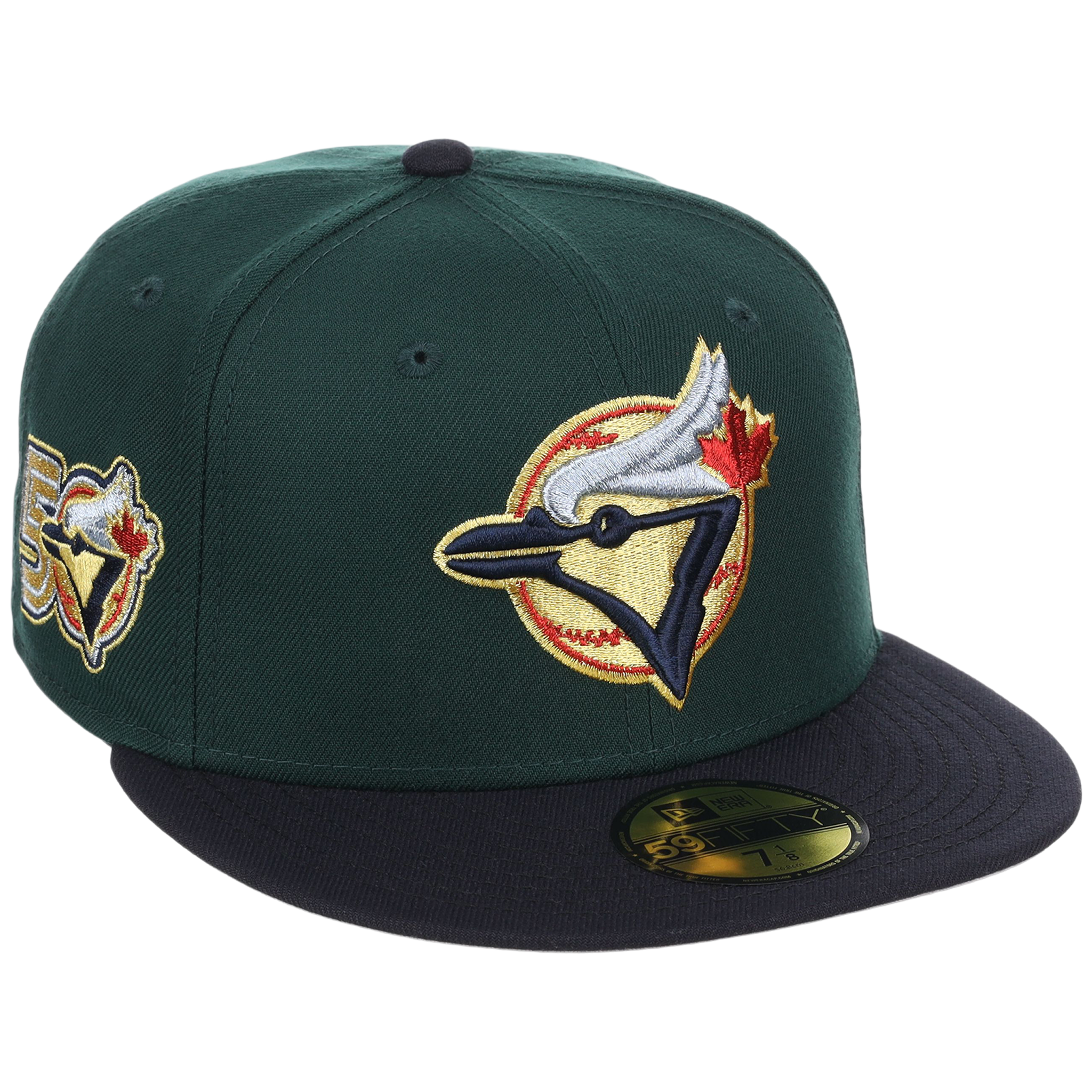 Toronto Blue Jays Toronto 50th Anniversary New Era 59FIFTY (Dark Green/Navy)