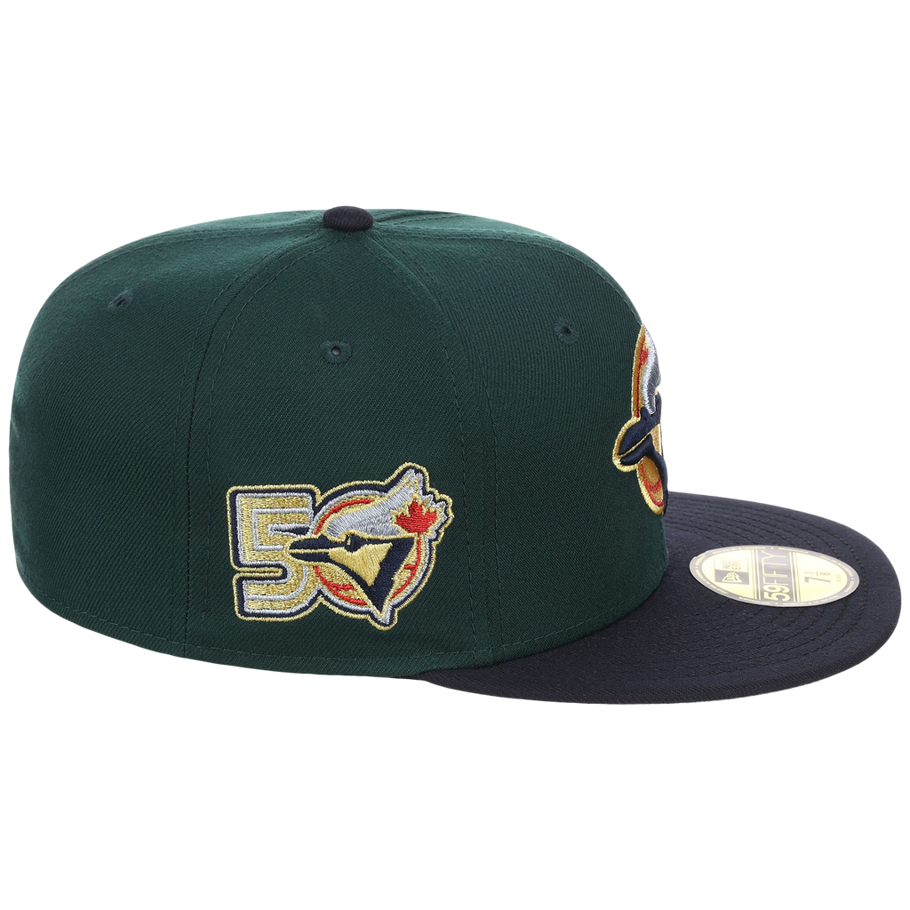 Toronto Blue Jays Toronto 50th Anniversary New Era 59FIFTY (Dark Green/Navy)