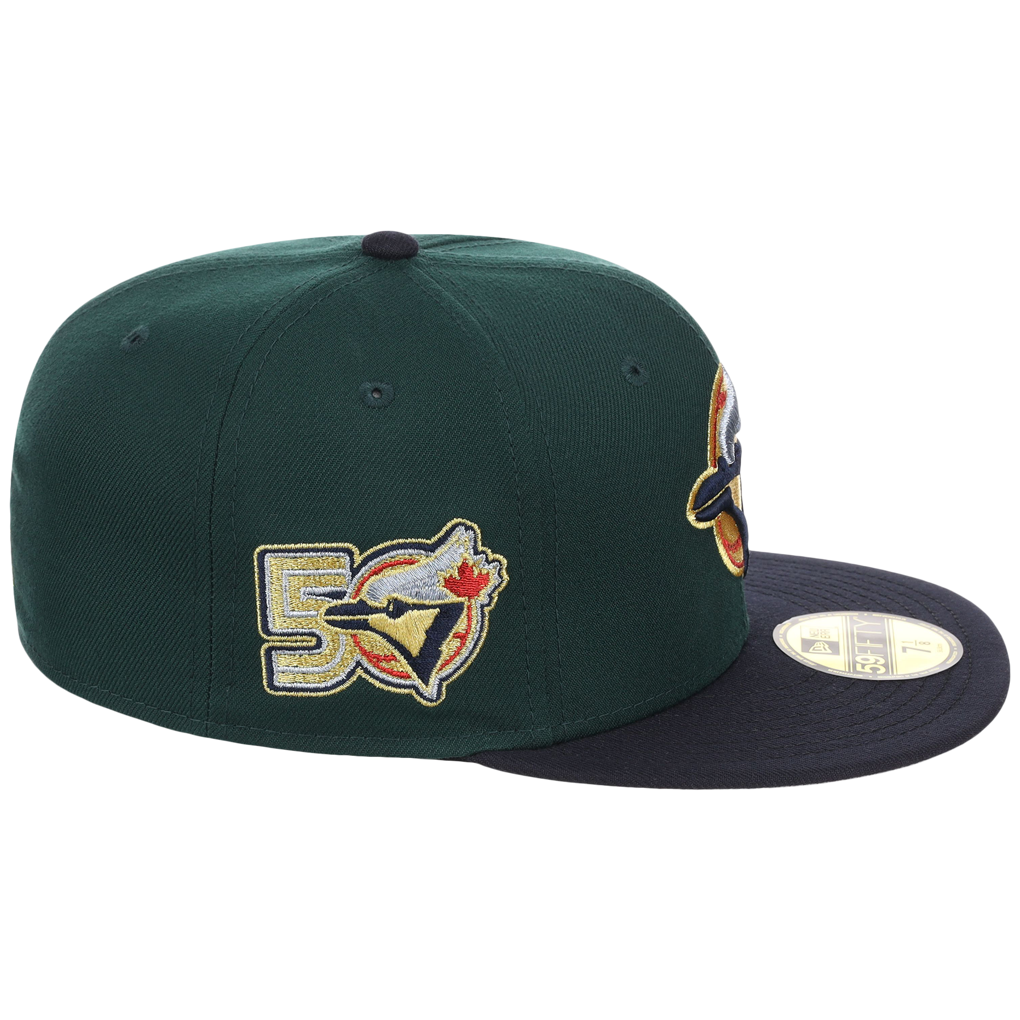 Toronto Blue Jays Toronto 50th Anniversary New Era 59FIFTY (Dark Green/Navy)