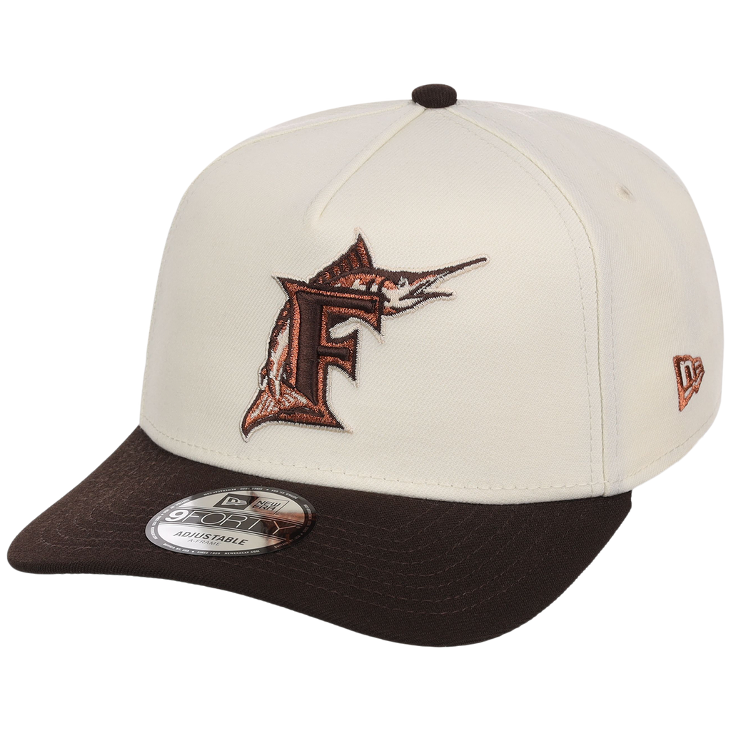 Miami Marlins MLB Walnut Reserve New Era 9FORTY A-Frame