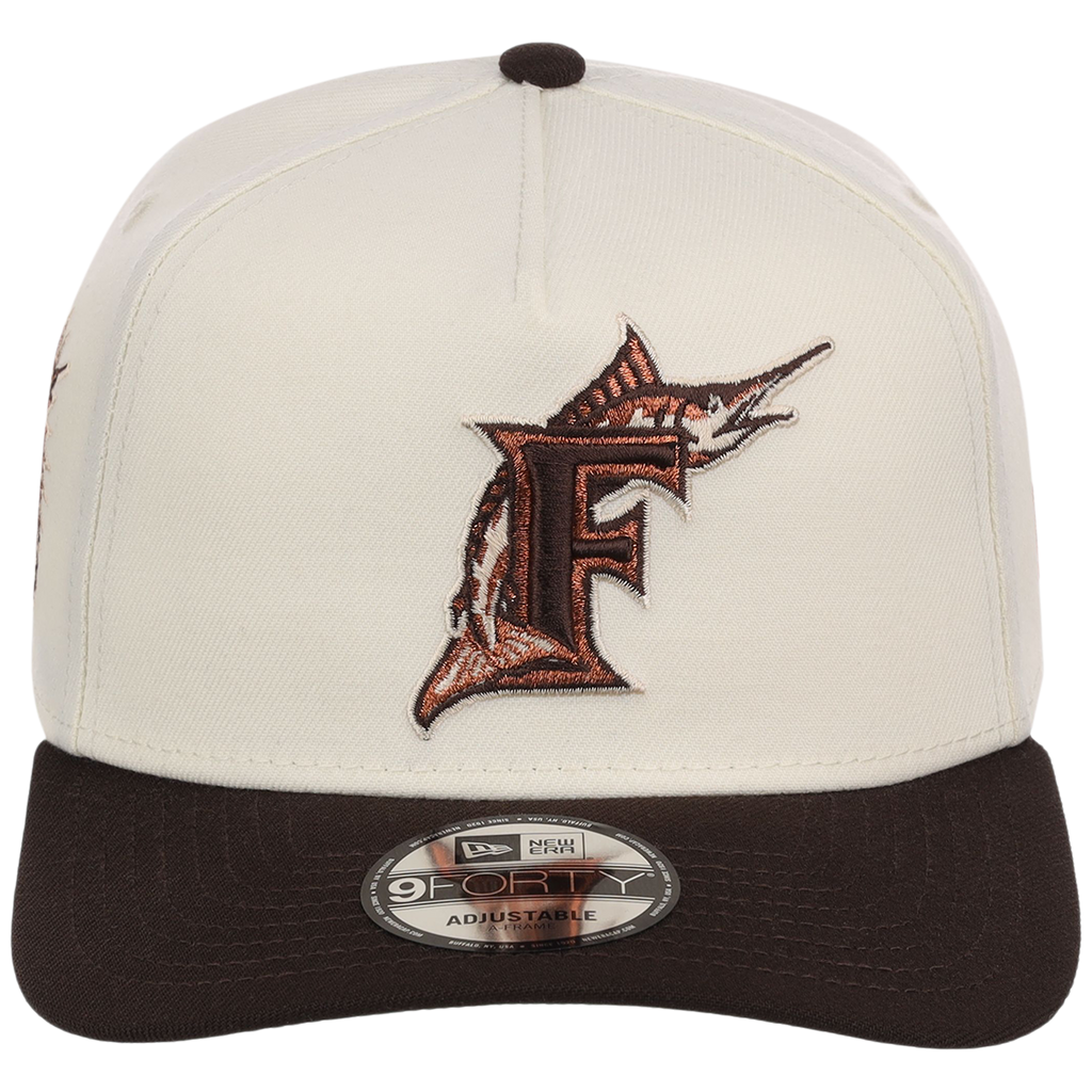 Miami Marlins MLB Walnut Reserve New Era 9FORTY A-Frame