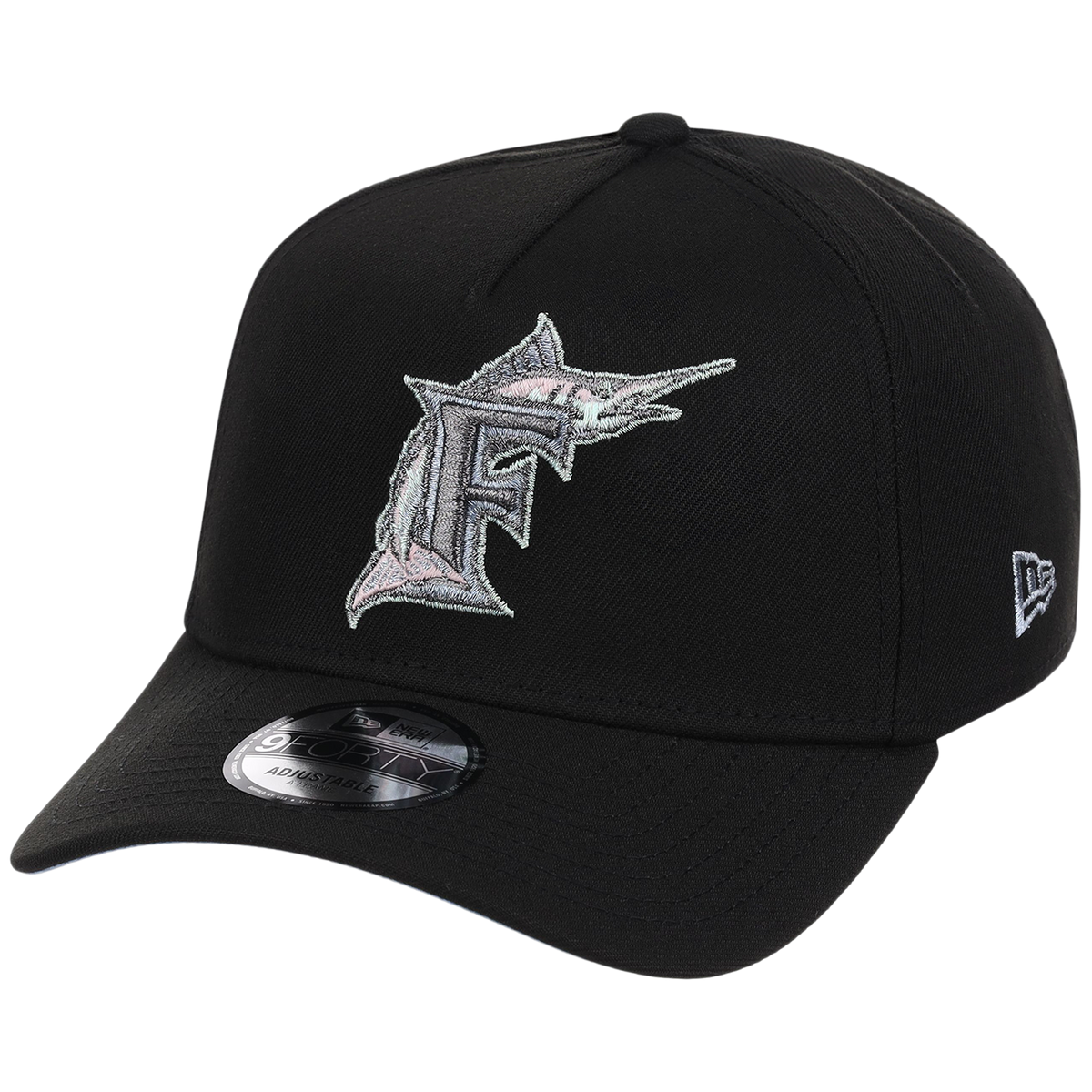Miami Marlins MLB Pewter Skies New Era 9FORTY A-Frame