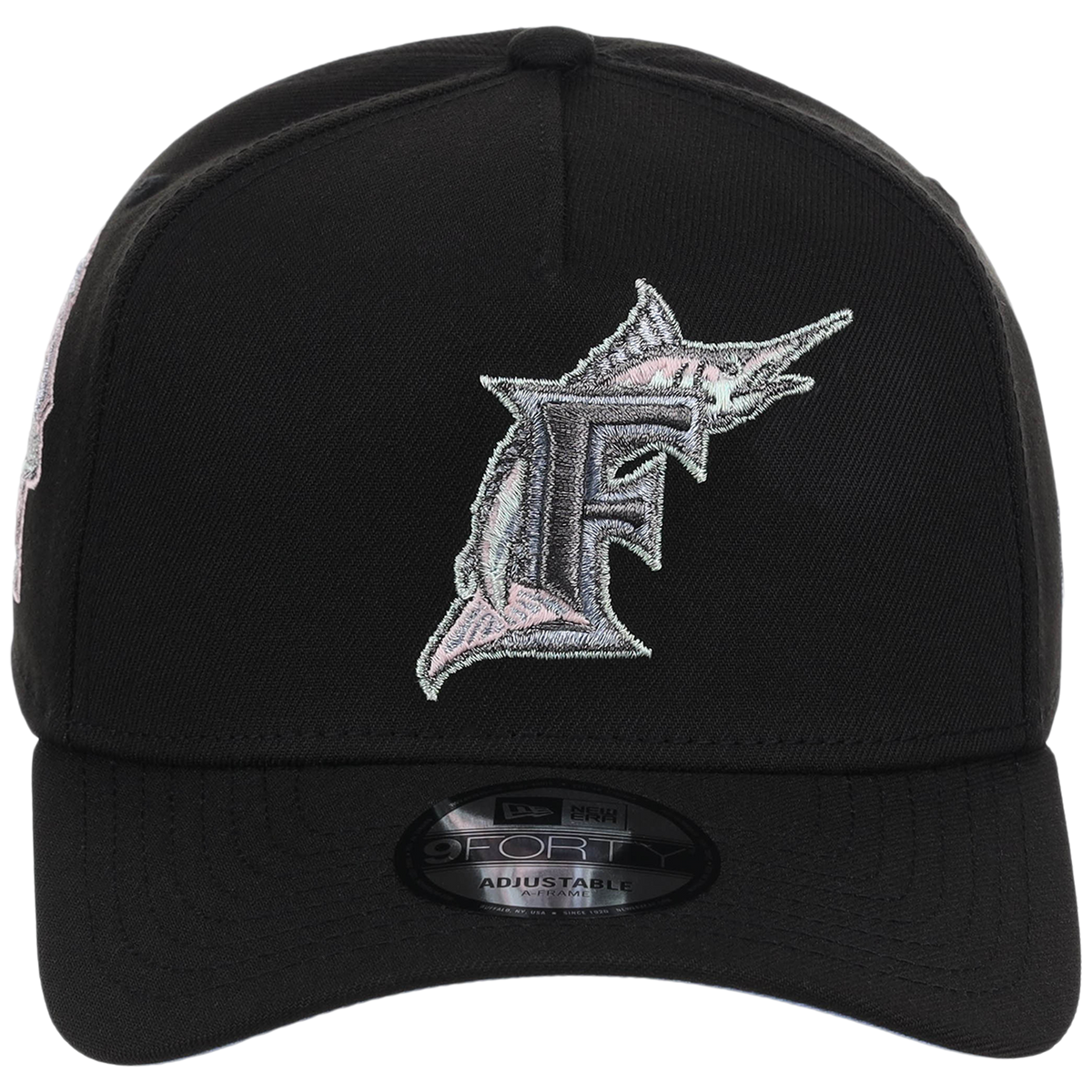 Miami Marlins MLB Pewter Skies New Era 9FORTY A-Frame