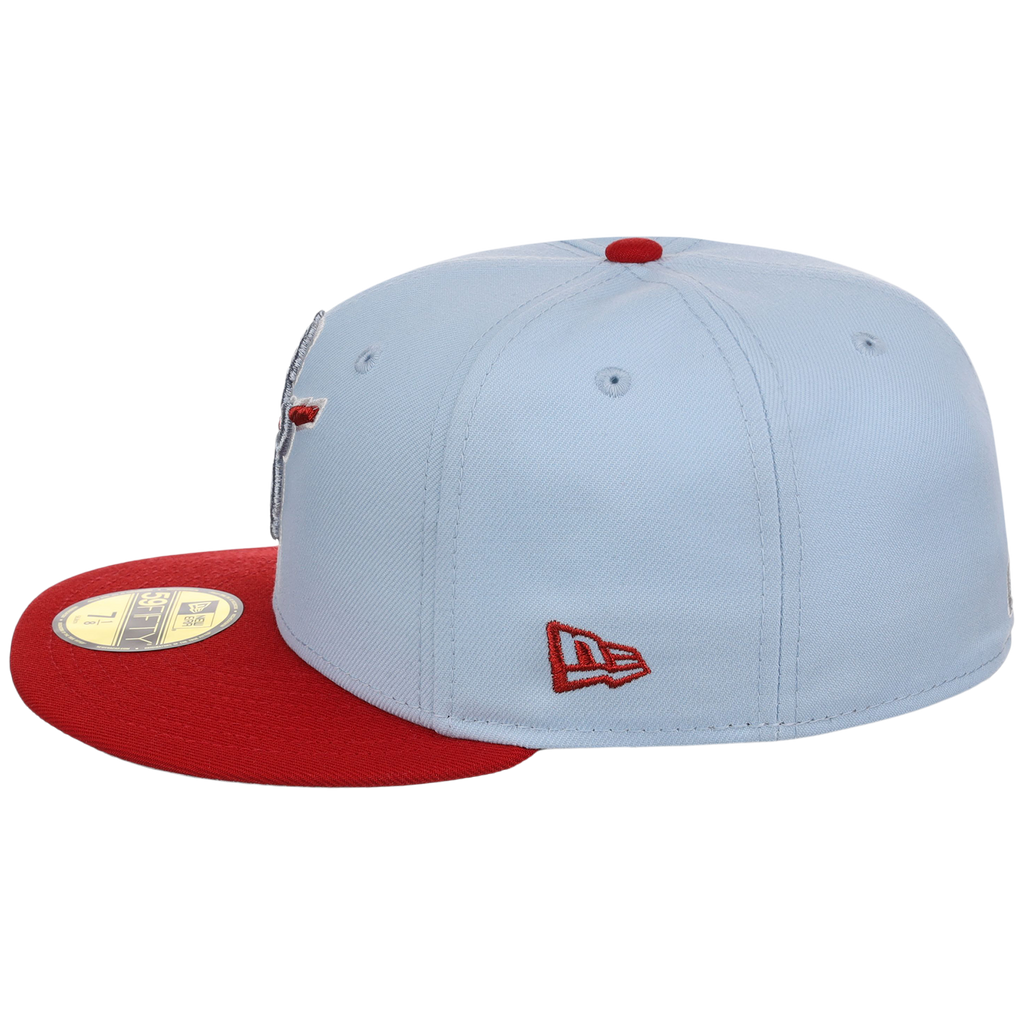 Chicago Cubs Northside Chicago Crown the City New Era 59FIFTY (Sky Blue/Red)