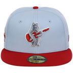 Chicago Cubs Northside Chicago Crown the City New Era 59FIFTY (Sky Blue/Red)