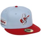 Chicago Cubs Northside Chicago Crown the City New Era 59FIFTY (Sky Blue/Red)
