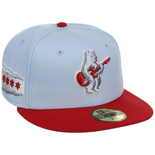 Chicago Cubs Northside Chicago Crown the City New Era 59FIFTY (Sky Blue/Red)