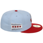 Chicago Cubs Northside Chicago Crown the City New Era 59FIFTY (Sky Blue/Red)