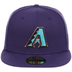 Arizona Diamondbacks MLB Cooperstown Authentic Collection New Era 59FIFTY (Purple/Purple)