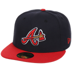 Atlanta Braves MLB Cooperstown Authentic Collection New Era 59FIFTY (Navy/Red)