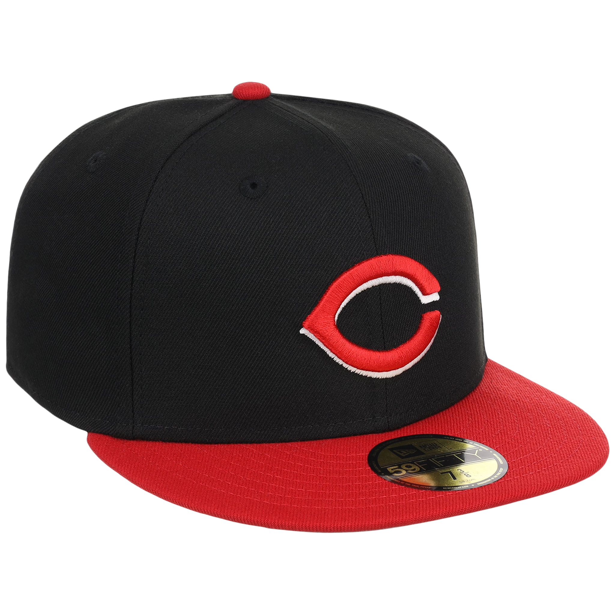 Cincinnati Reds MLB Cooperstown Authentic Collection New Era 59FIFTY (Black/Red)