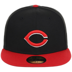 Cincinnati Reds MLB Cooperstown Authentic Collection New Era 59FIFTY (Black/Red)