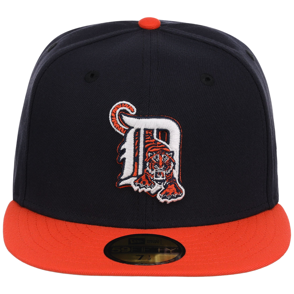 Detroit Tigers MLB Cooperstown Authentic Collection New Era 59FIFTY (Navy/Orange)