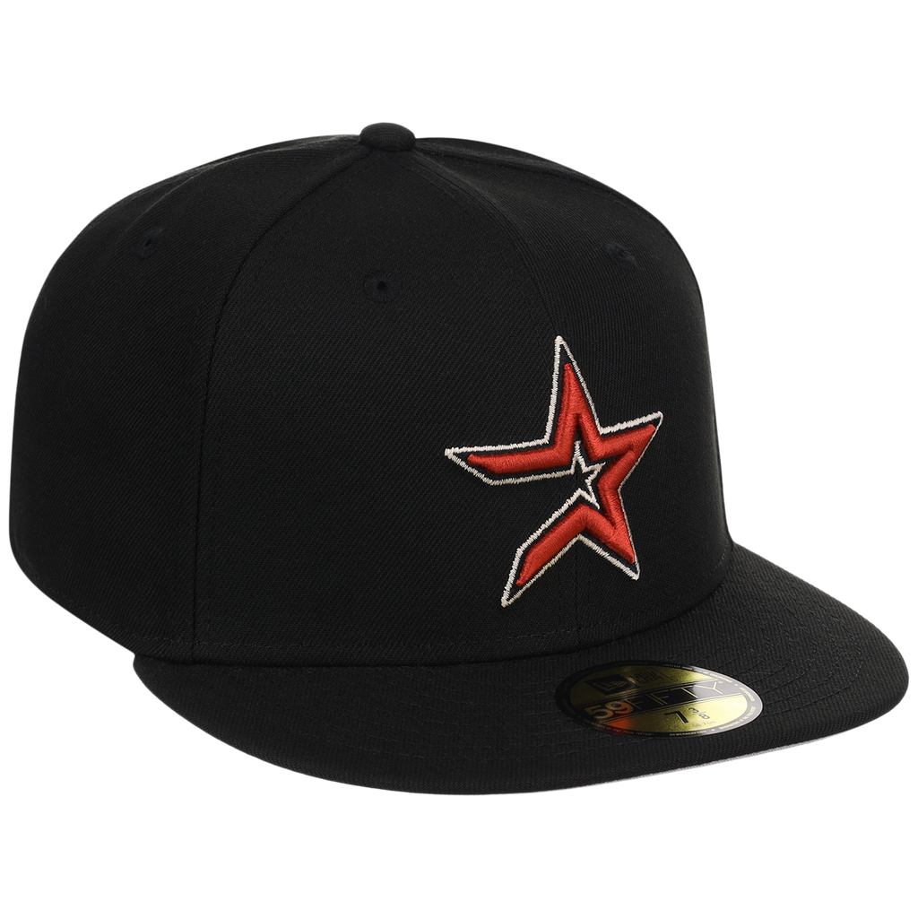 Houston Astros MLB Cooperstown Authentic Collection New Era 59FIFTY (Black/Black)