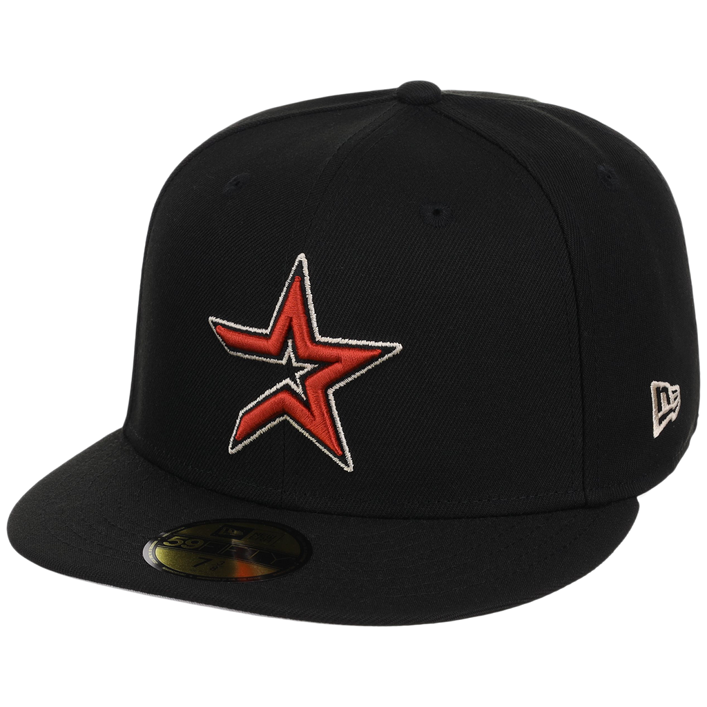 Houston Astros MLB Cooperstown Authentic Collection New Era 59FIFTY (Black/Black)