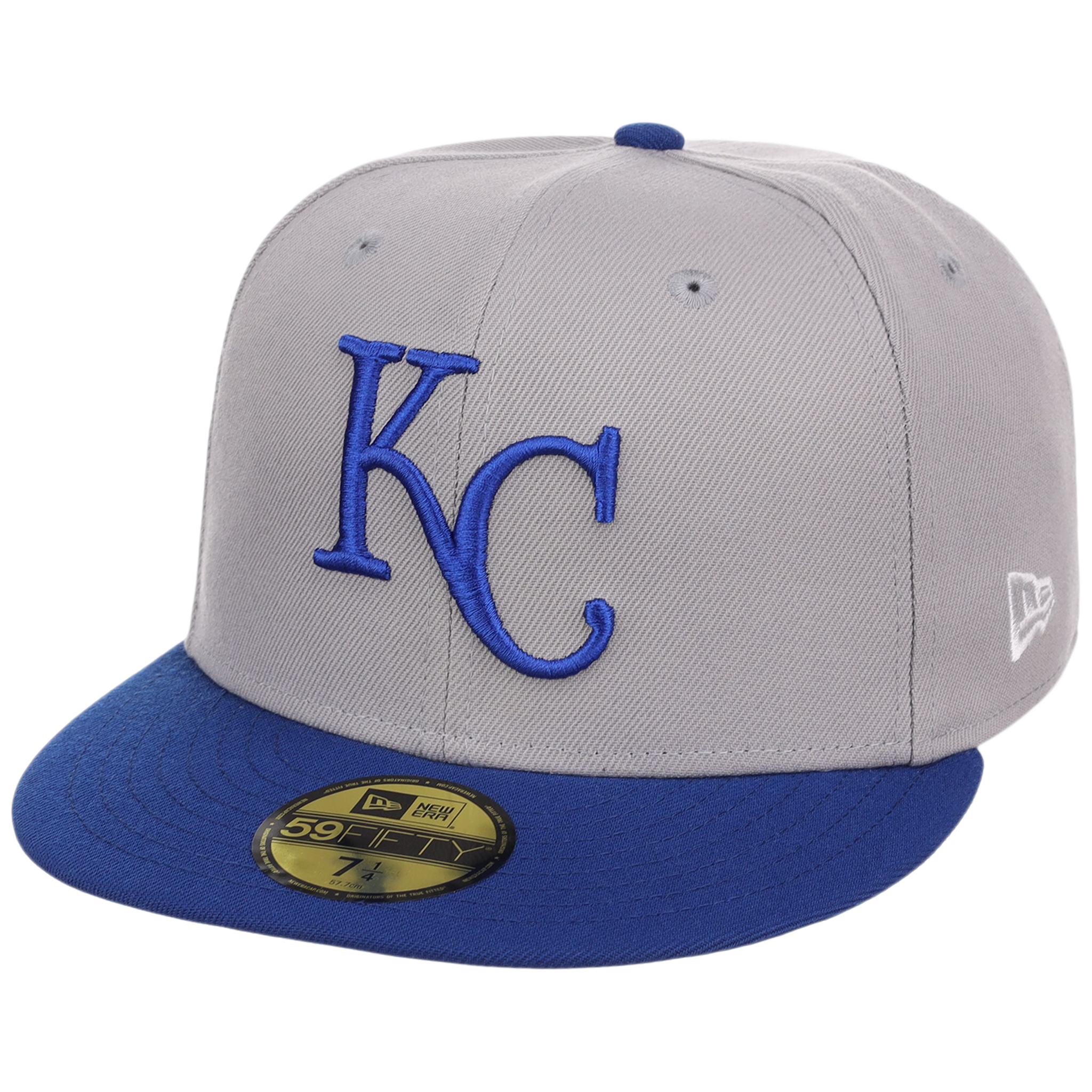 Kansas City Royals MLB Cooperstown Authentic Collection New Era 59FIFTY (Gray/Royal)