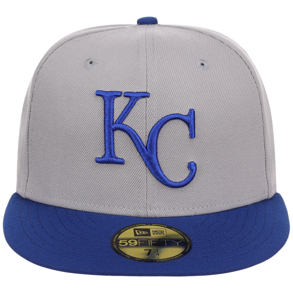 Kansas City Royals MLB Cooperstown Authentic Collection New Era 59FIFTY (Gray/Royal)