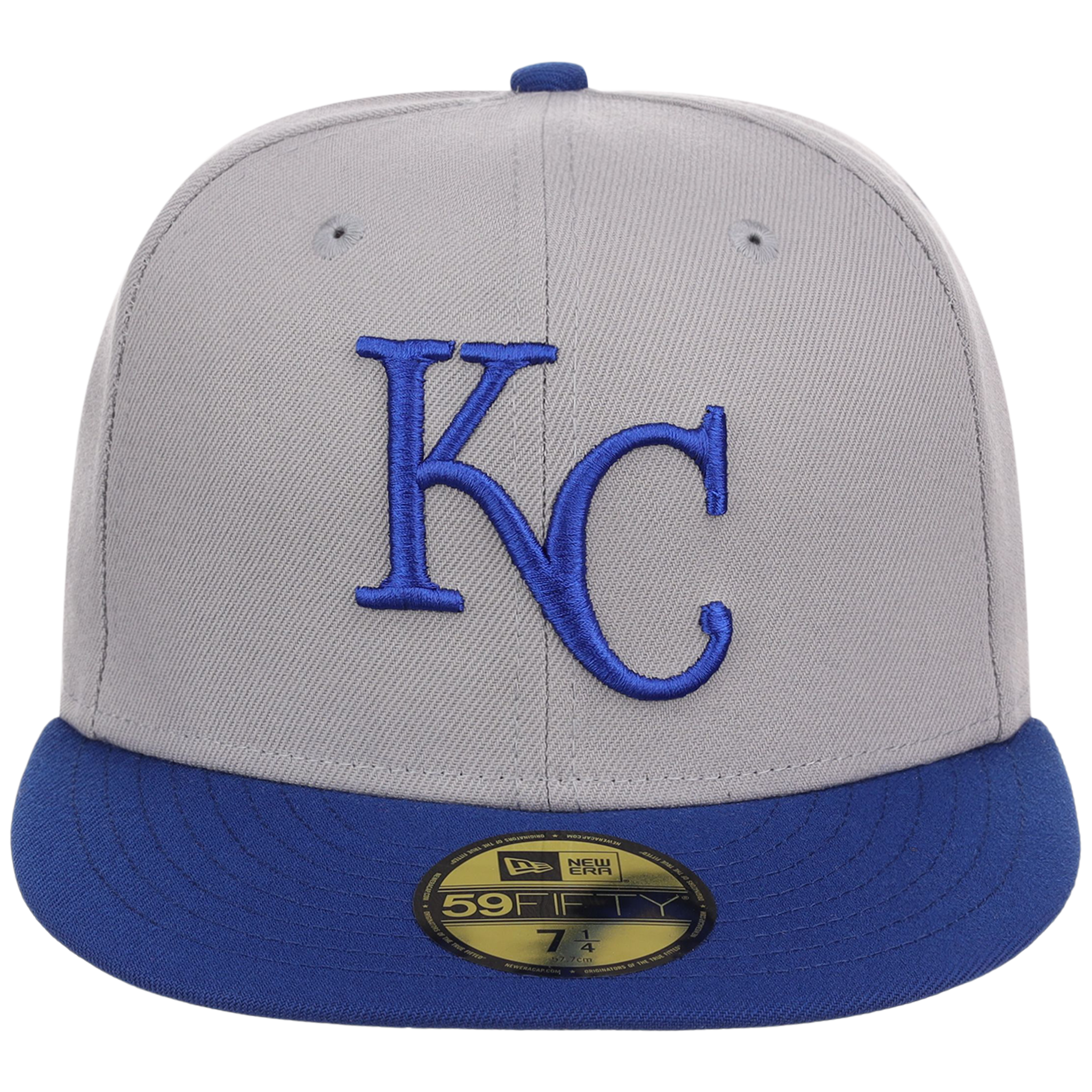 Kansas City Royals MLB Cooperstown Authentic Collection New Era 59FIFTY (Gray/Royal)
