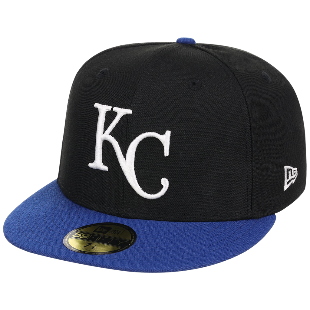 Kansas City Royals MLB Cooperstown Authentic Collection New Era 59FIFTY (Black/Royal)