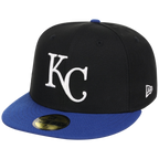 Kansas City Royals MLB Cooperstown Authentic Collection New Era 59FIFTY (Black/Royal)