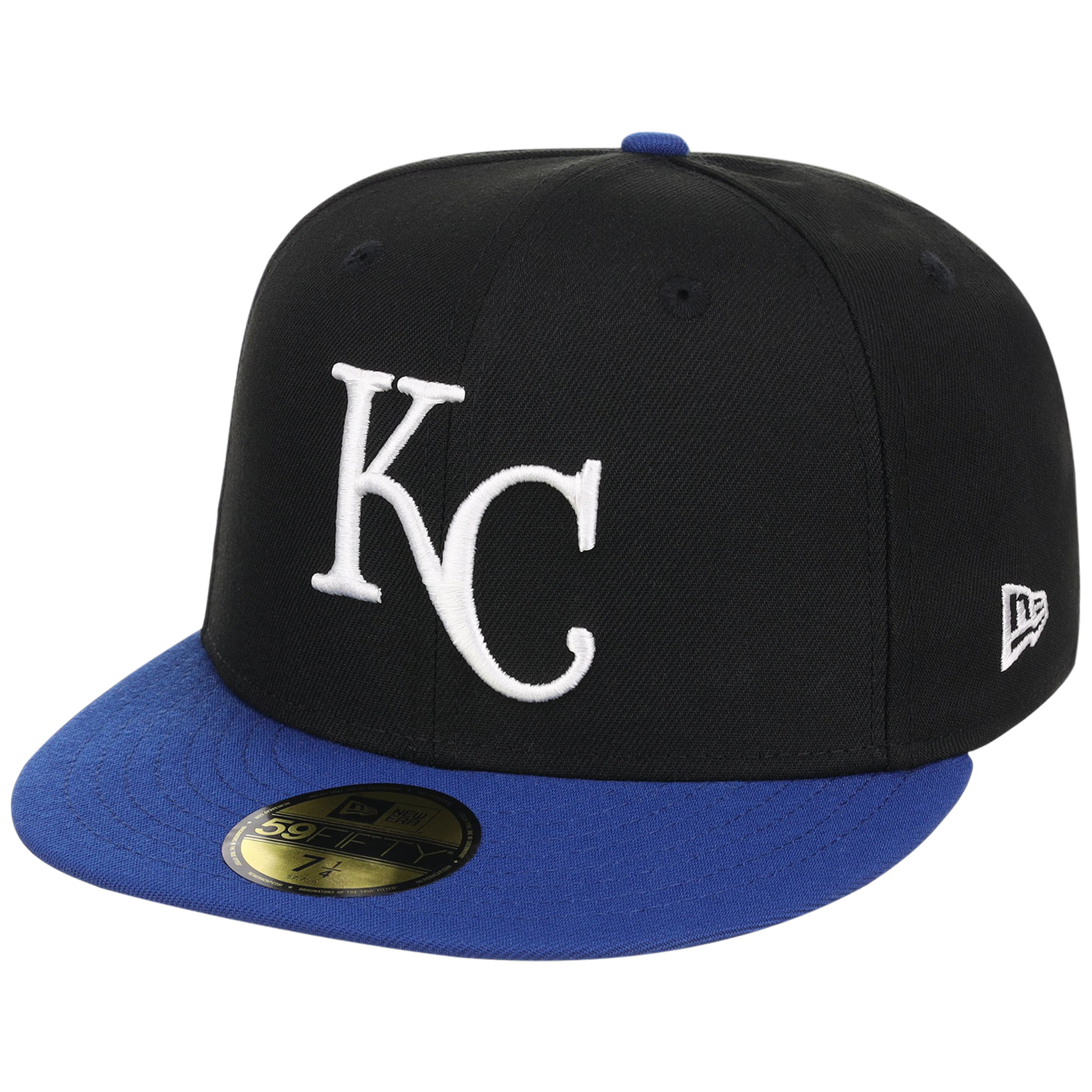 Kansas City Royals MLB Cooperstown Authentic Collection New Era 59FIFTY (Black/Royal)