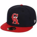 California Angels MLB Cooperstown Authentic Collection New Era 59FIFTY (Navy/Red)