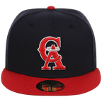 California Angels MLB Cooperstown Authentic Collection New Era 59FIFTY (Navy/Red)