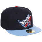 Anaheim Angels MLB Cooperstown Authentic Collection New Era 59FIFTY (Navy/Sky)