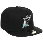 Florida Marlins MLB Cooperstown Authentic Collection New Era 59FIFTY (Black/Black)