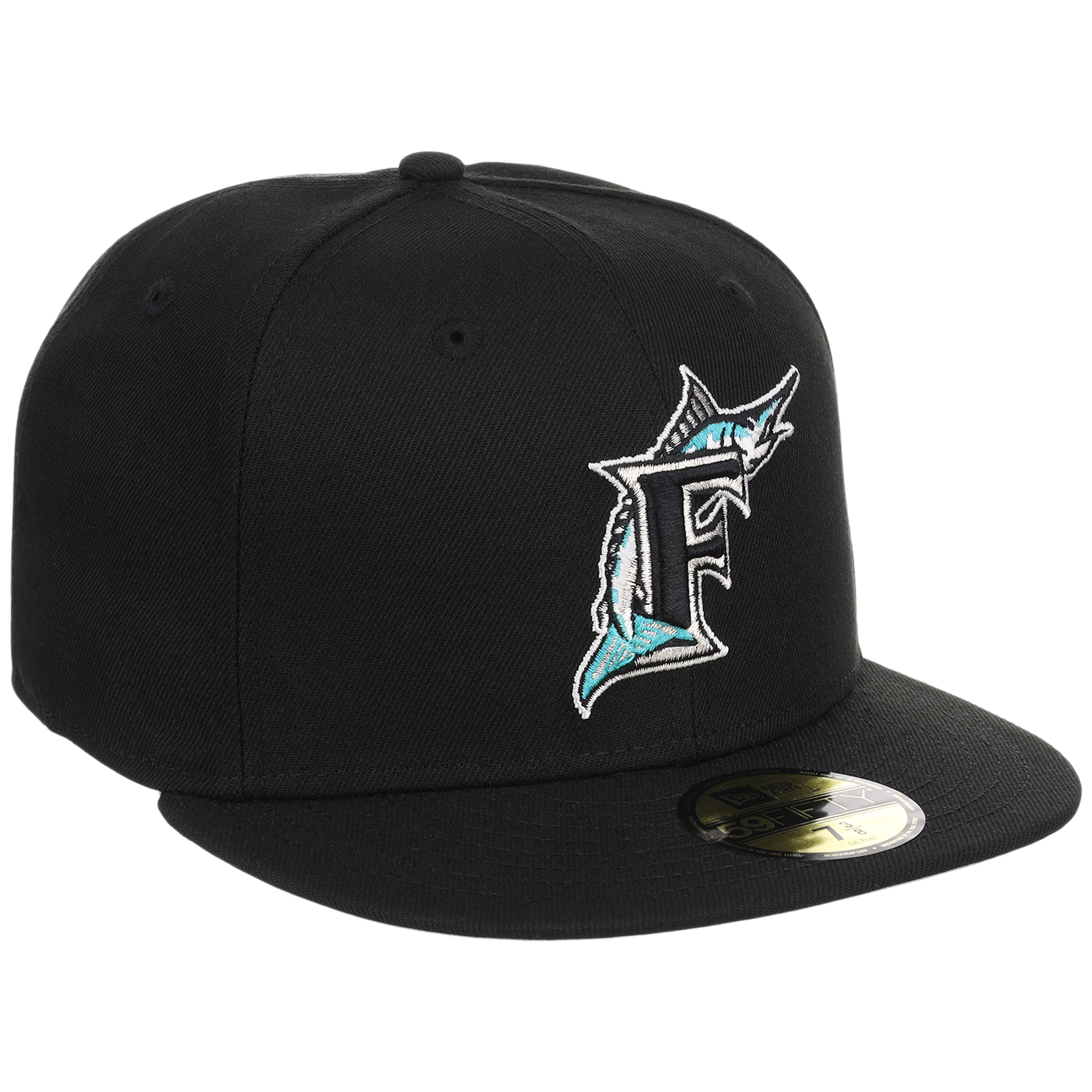 Florida Marlins MLB Cooperstown Authentic Collection New Era 59FIFTY (Black/Black)