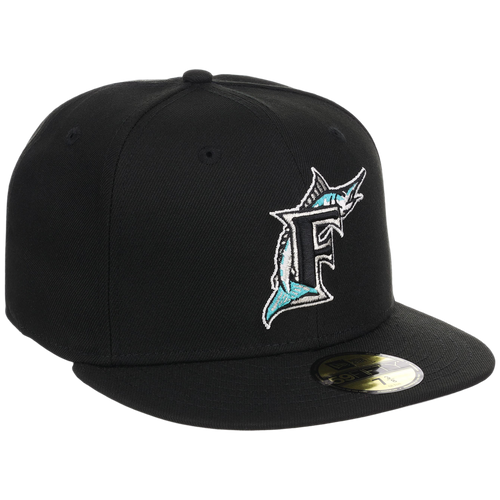 Florida Marlins MLB Cooperstown Authentic Collection New Era 59FIFTY (Black/Black)