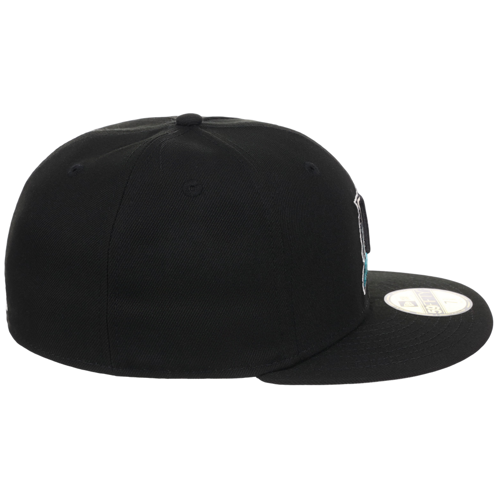 Florida Marlins MLB Cooperstown Authentic Collection New Era 59FIFTY (Black/Black)