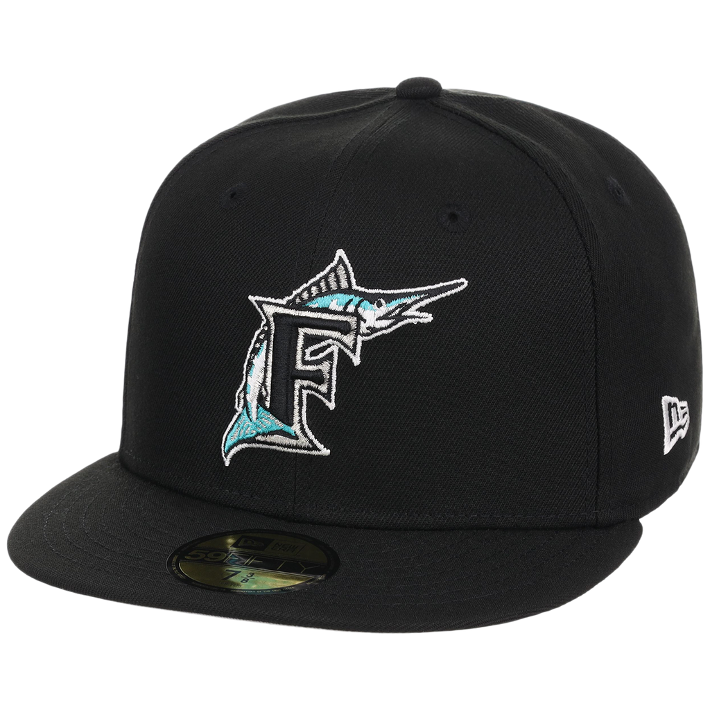 Florida Marlins MLB Cooperstown Authentic Collection New Era 59FIFTY (Black/Black)
