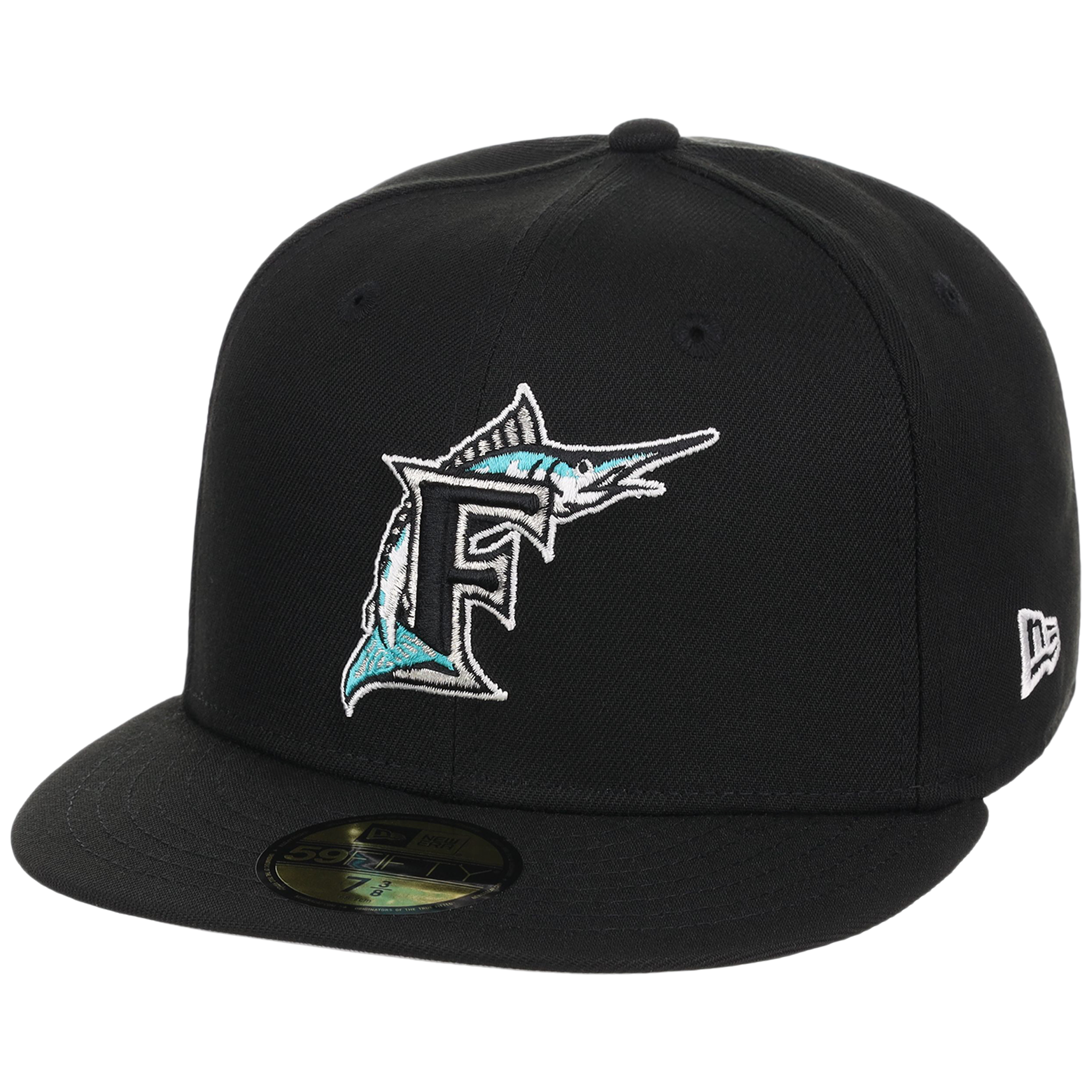 Florida Marlins MLB Cooperstown Authentic Collection New Era 59FIFTY (Black/Black)
