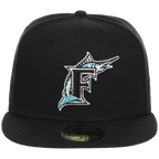 Florida Marlins MLB Cooperstown Authentic Collection New Era 59FIFTY (Black/Black)