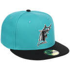 Florida Marlins MLB Cooperstown Authentic Collection New Era 59FIFTY (Teal/Black)