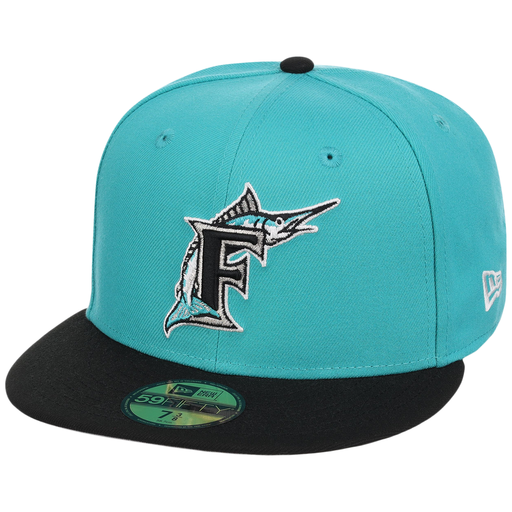 Florida Marlins MLB Cooperstown Authentic Collection New Era 59FIFTY (Teal/Black)