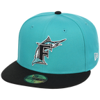 Florida Marlins MLB Cooperstown Authentic Collection New Era 59FIFTY (Teal/Black)