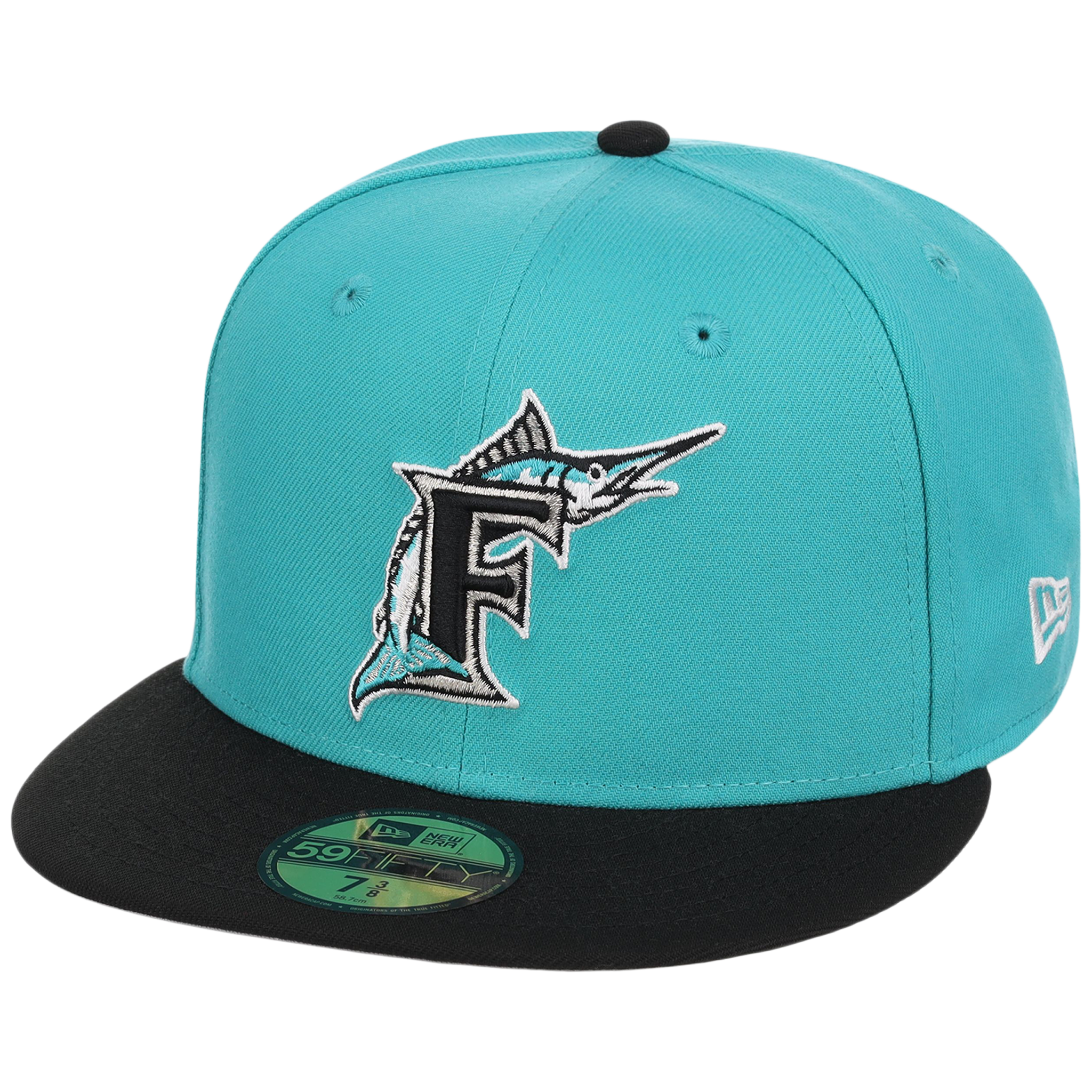 Florida Marlins MLB Cooperstown Authentic Collection New Era 59FIFTY (Teal/Black)