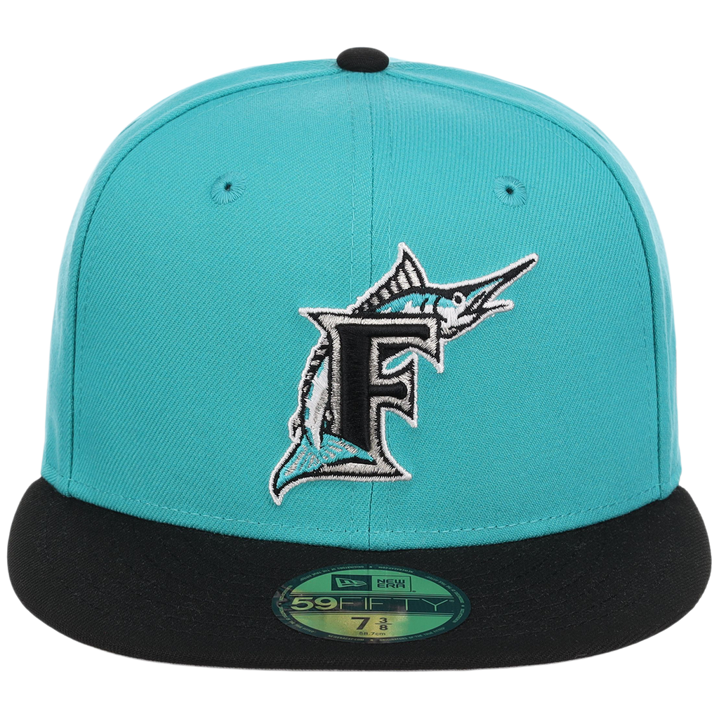 Florida Marlins MLB Cooperstown Authentic Collection New Era 59FIFTY (Teal/Black)