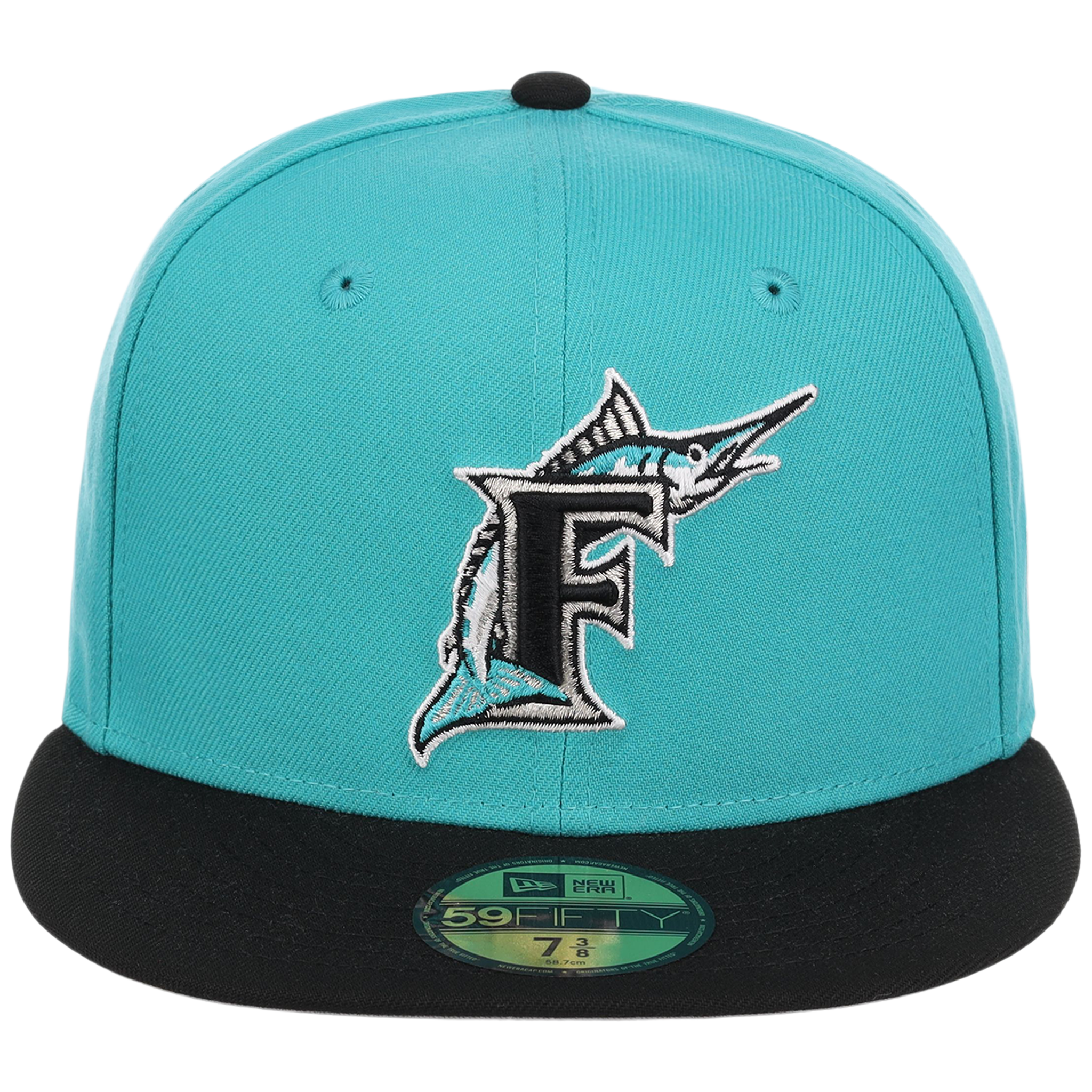 Florida Marlins MLB Cooperstown Authentic Collection New Era 59FIFTY (Teal/Black)