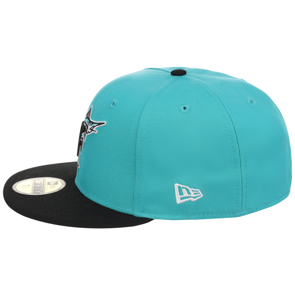 Florida Marlins MLB Cooperstown Authentic Collection New Era 59FIFTY (Teal/Black)