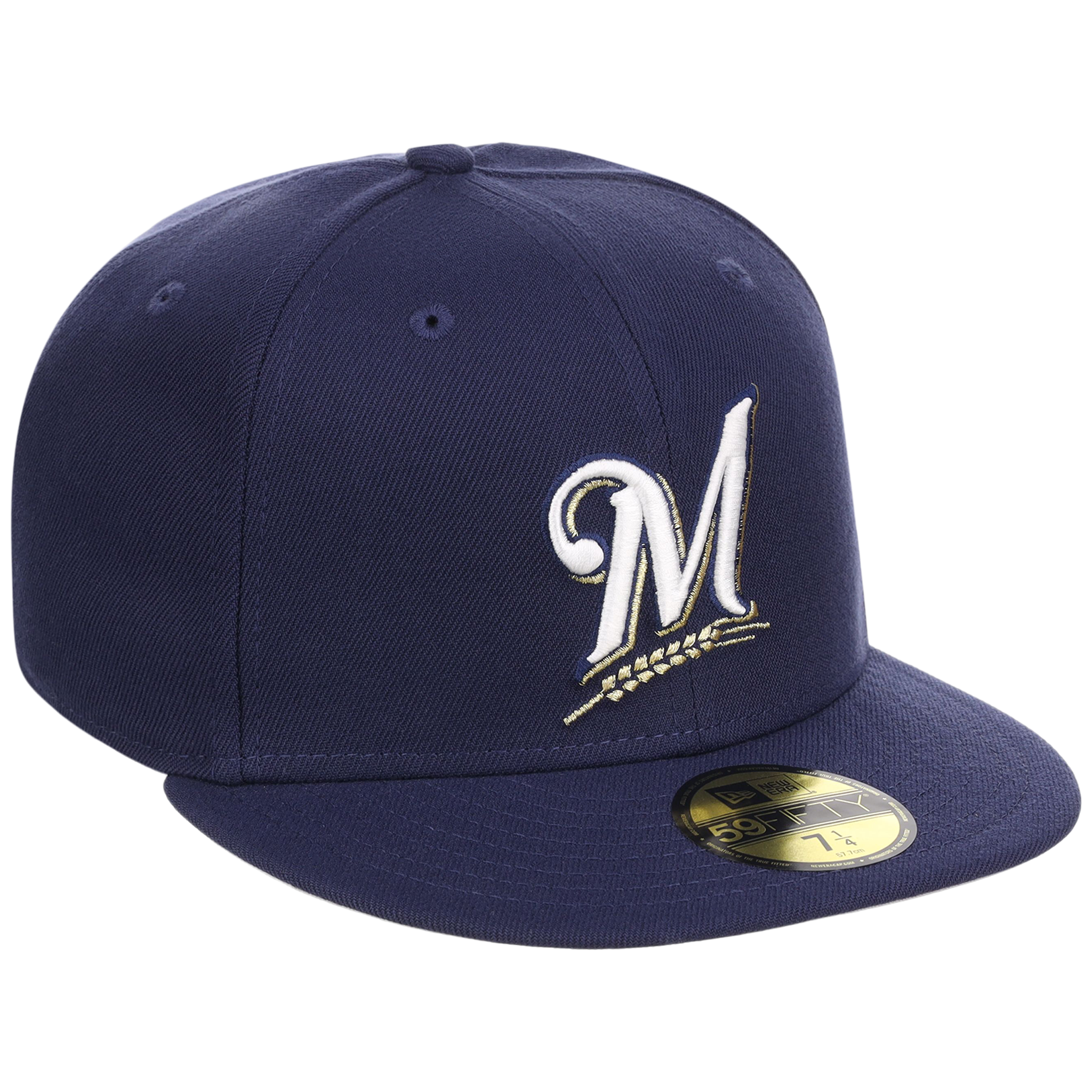 Milwaukee Brewers MLB Cooperstown Authentic Collection New Era 59FIFTY (Navy/Navy)