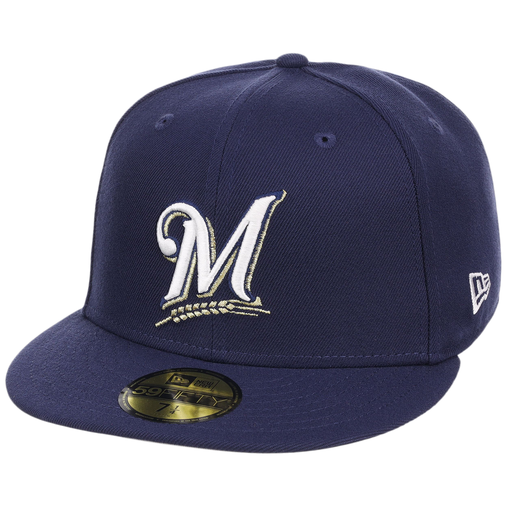 Milwaukee Brewers MLB Cooperstown Authentic Collection New Era 59FIFTY (Navy/Navy)