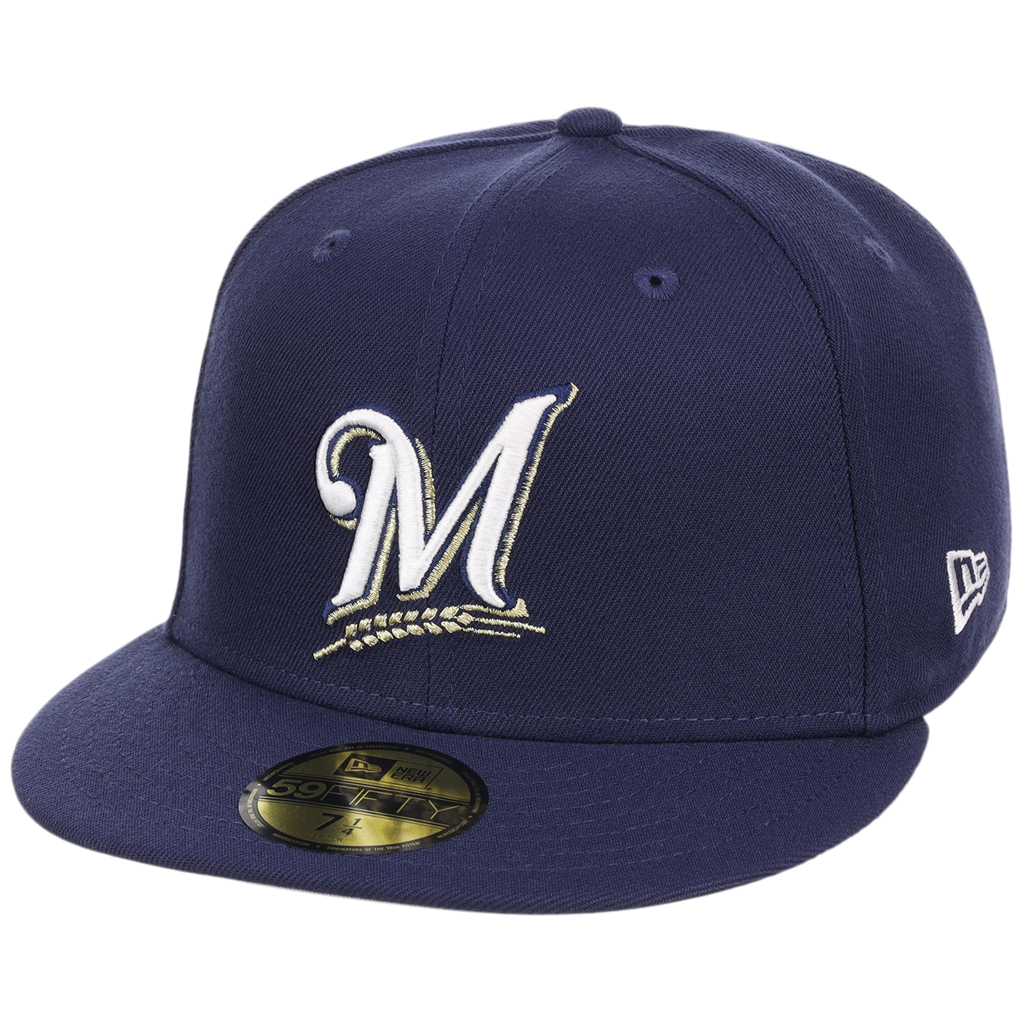 Milwaukee Brewers MLB Cooperstown Authentic Collection New Era 59FIFTY (Navy/Navy)