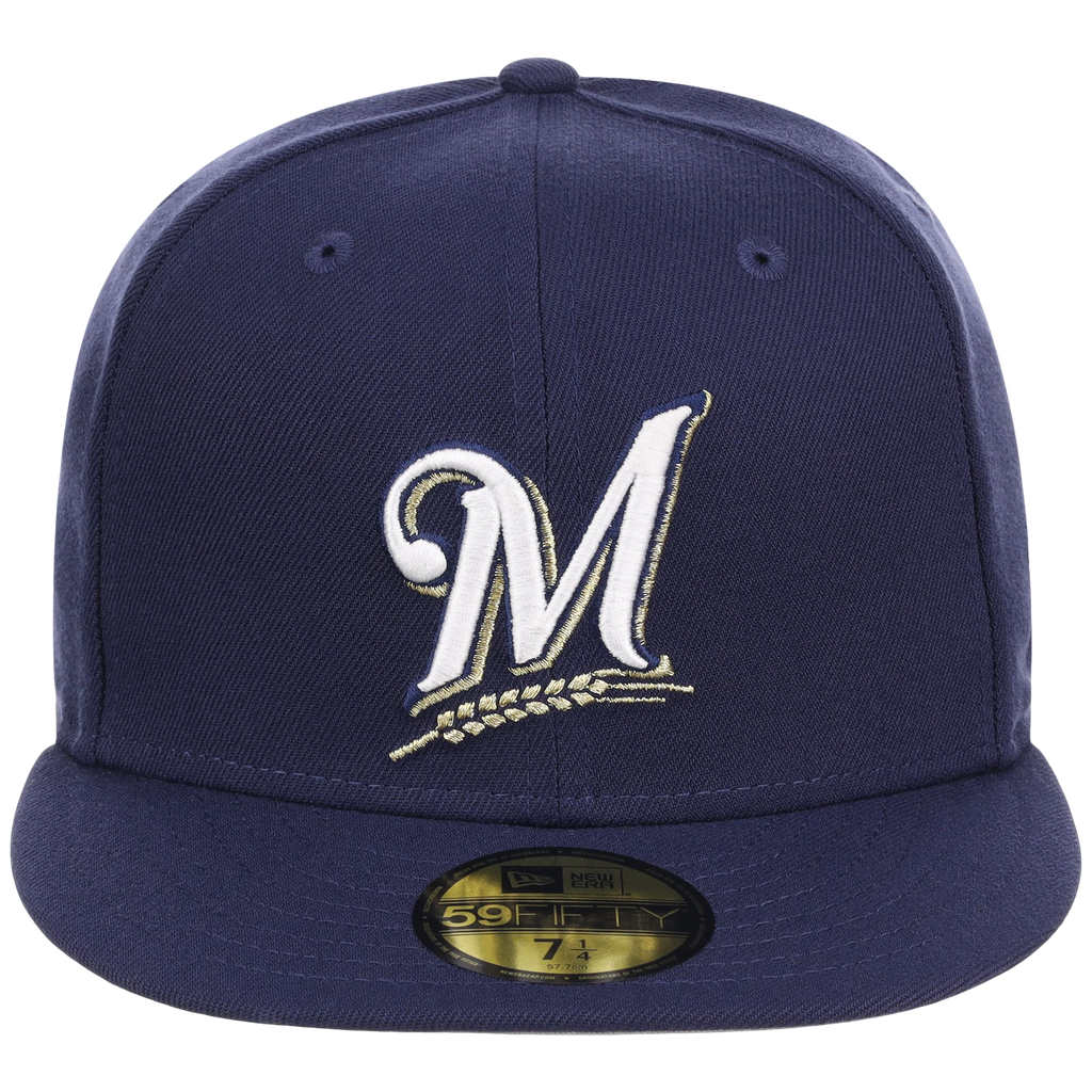 Milwaukee Brewers MLB Cooperstown Authentic Collection New Era 59FIFTY (Navy/Navy)